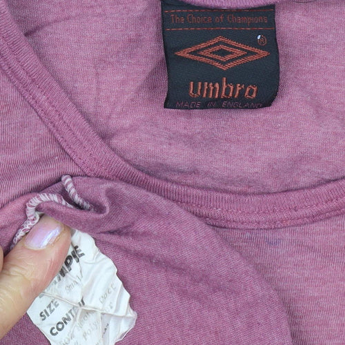 Umbro Unisex Purple Tie-Dye T-Shirt, Size Small