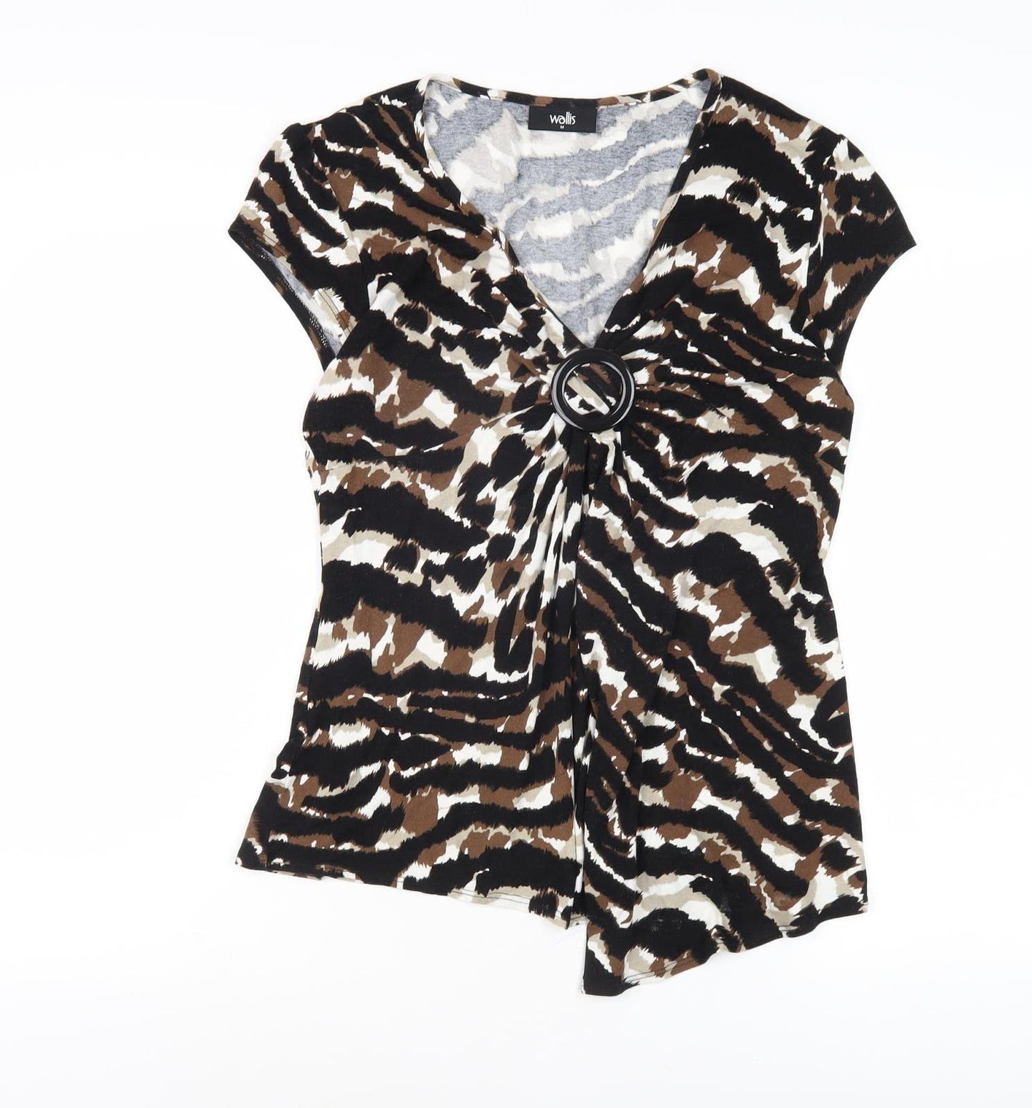 Wallis Women's Multicoloured Animal Print Top M