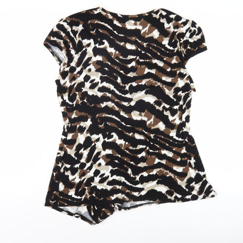 Wallis Women's Multicoloured Animal Print Top M