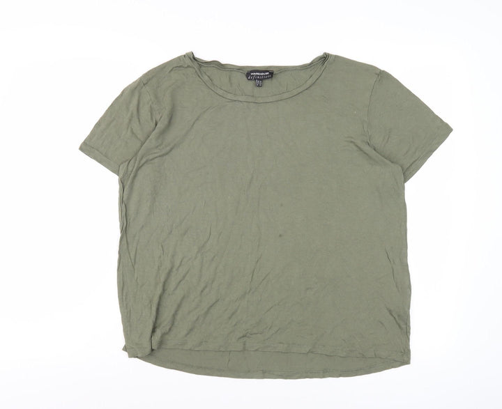 Warehouse Women’s Green Basic T-Shirt Size 16