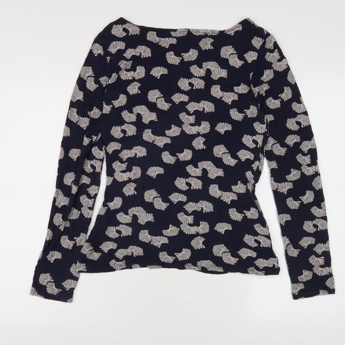 Phase Eight Women's Black Floral Long Sleeve Top 14