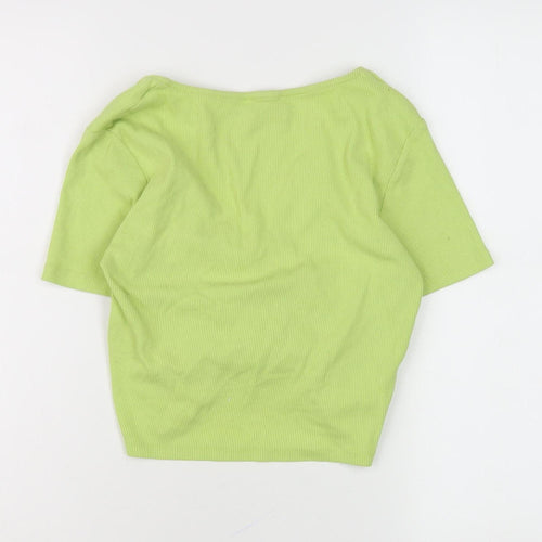 Zara Women Green Cropped Top Size L