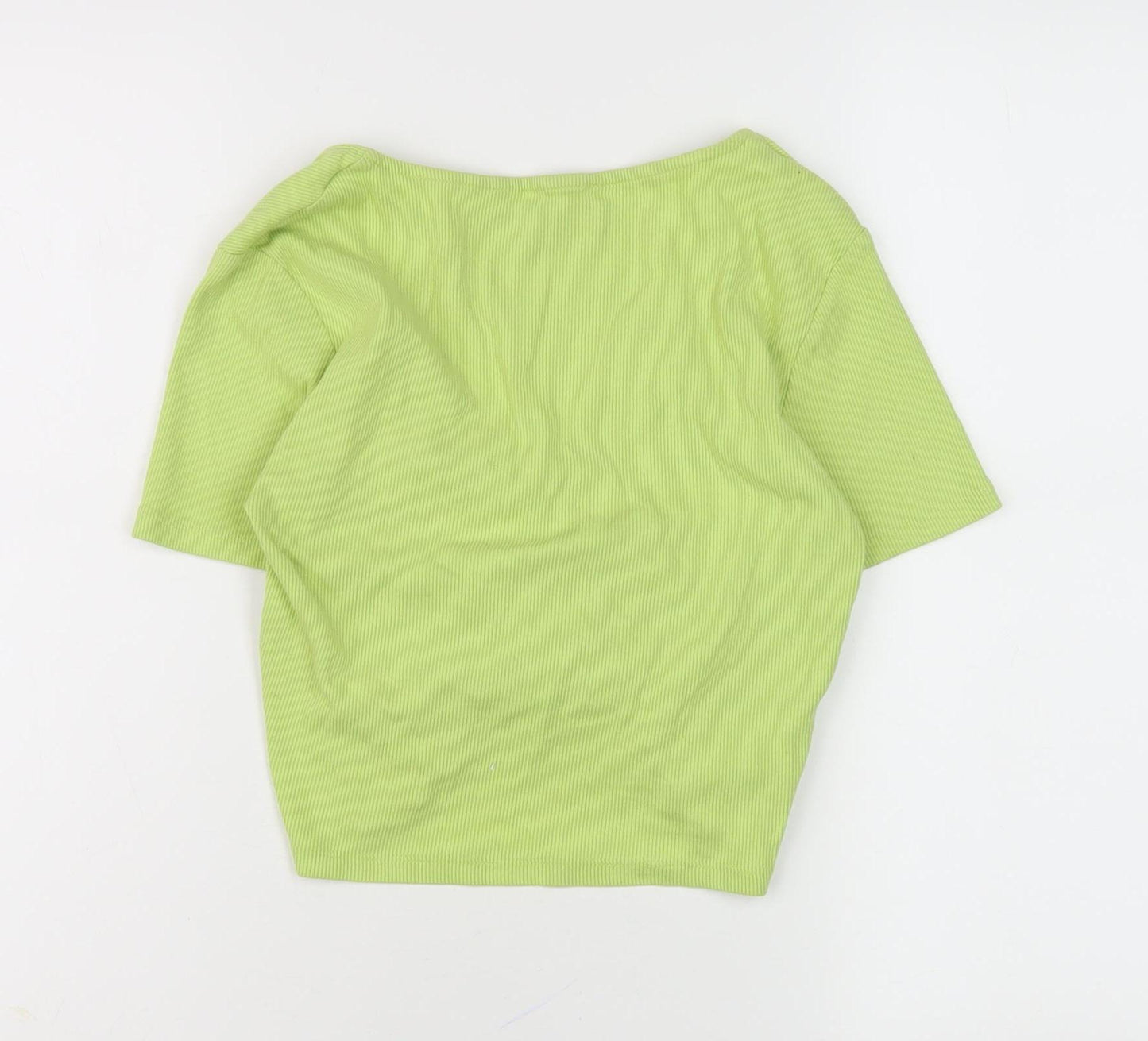 Zara Women Green Cropped Top Size L
