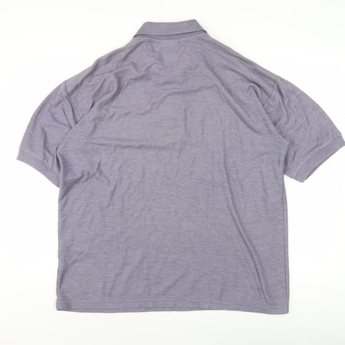 Zantos Men's Grey Short Sleeve Polo - Size L