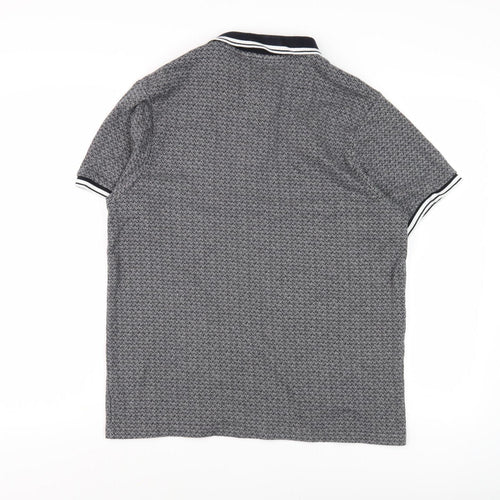 Tottenham Hotspur Men's Grey Geometric XL Polo