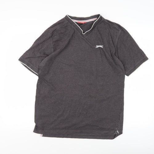 Slazenger Men's Black V-Neck M T-Shirt
