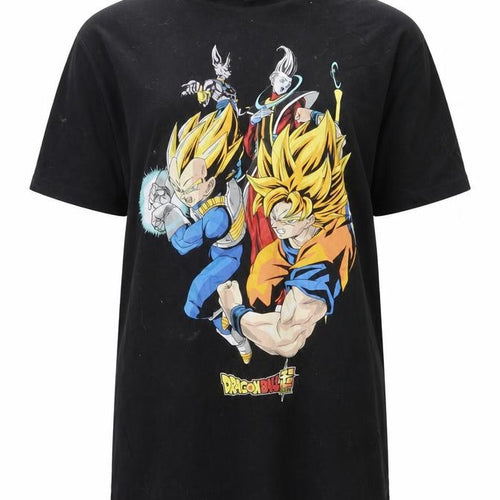 Dragon Ball Super Men's Black Anime Graphic T-Shirt L