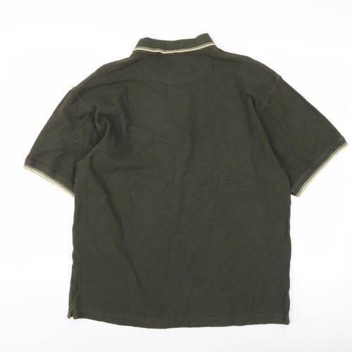 Sun Valley Men's Green Polo, Medium, Short Sleeve
