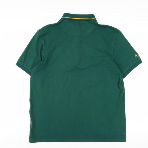 Men's Green Polo Shirt 2XL featuring Logo