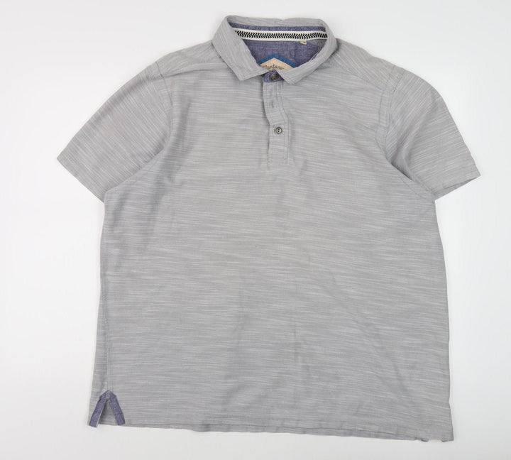 Montana Grey Men's 2XL Polo Shirt, Short Sleeve, Casual