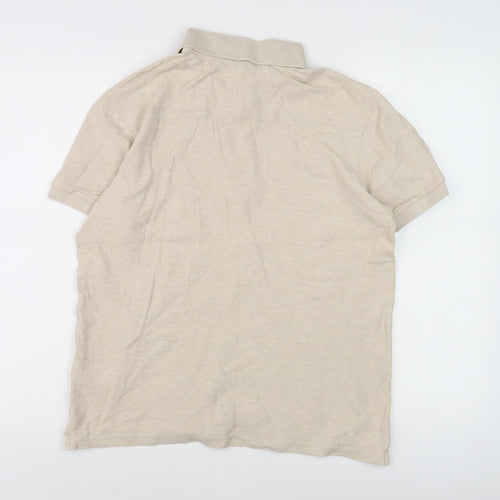 J.Lindeberg Unisex Beige Polo Shirt M Casual Wear