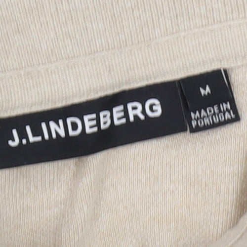 J.Lindeberg Unisex Beige Polo Shirt M Casual Wear