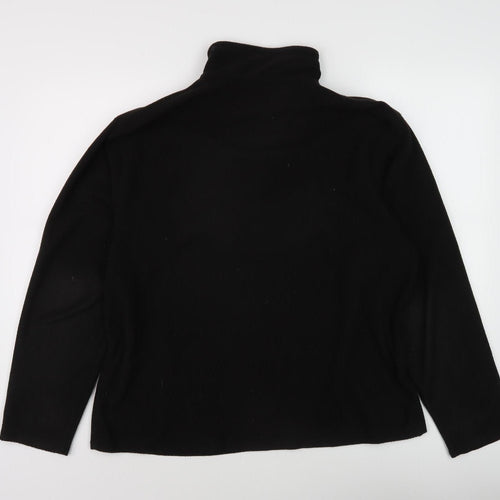 Regatta Black Unisex 1/4 Zip Sweatshirt L
