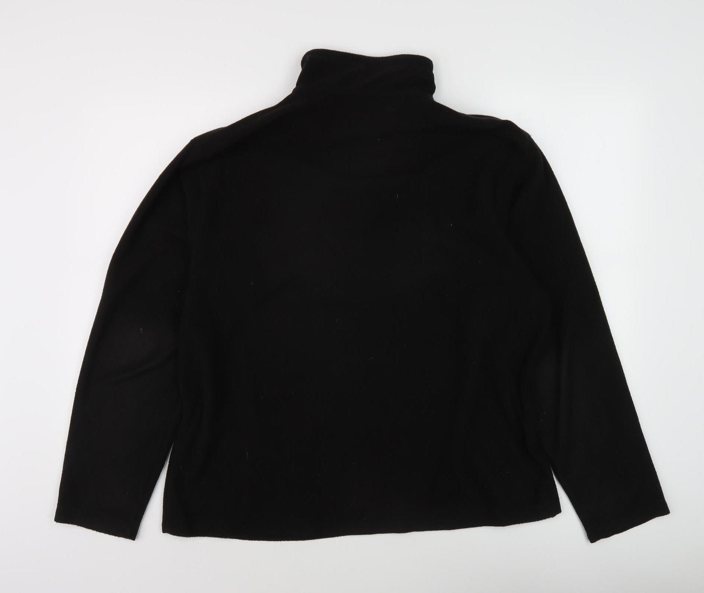 Regatta Black Unisex 1/4 Zip Sweatshirt L