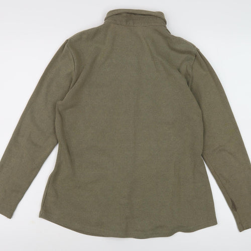 Marks and Spencer Green Button-Up Shirt, Size 12