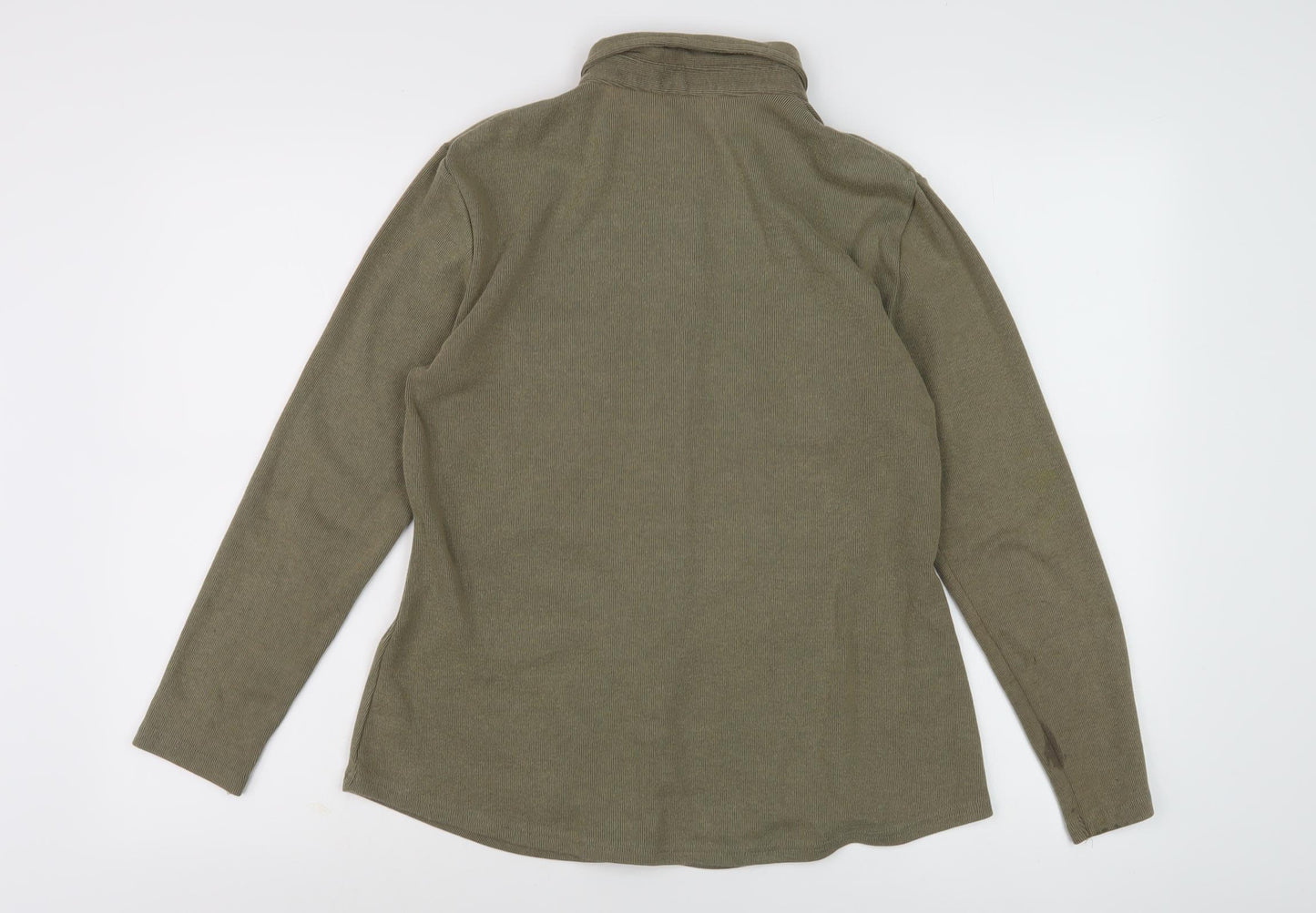 Marks and Spencer Green Button-Up Shirt, Size 12