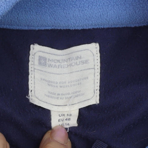 Mountain Warehouse Women’s Blue Fleece Sweatshirt Size 14