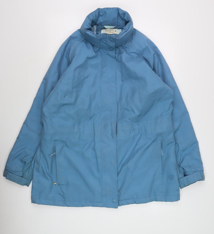 Regatta Women's Blue Rain Coat Jacket UK 18