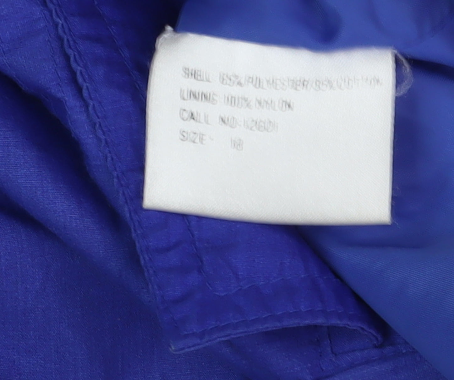 The Dales Women’s Blue Anorak Jacket, Size 18