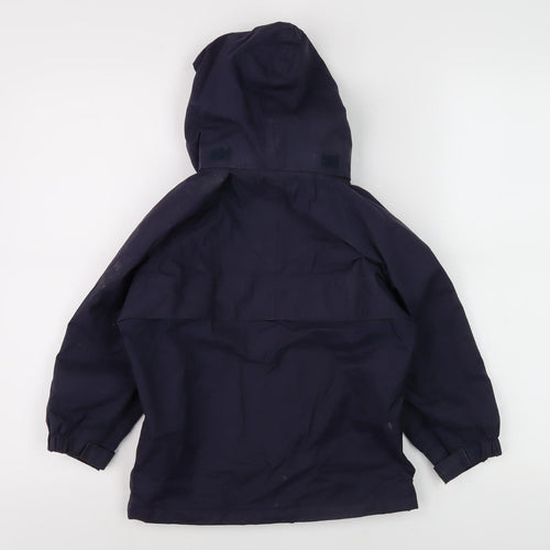 Target Dry Boys Blue Waterproof Hooded Rain Coat 3-4 Years