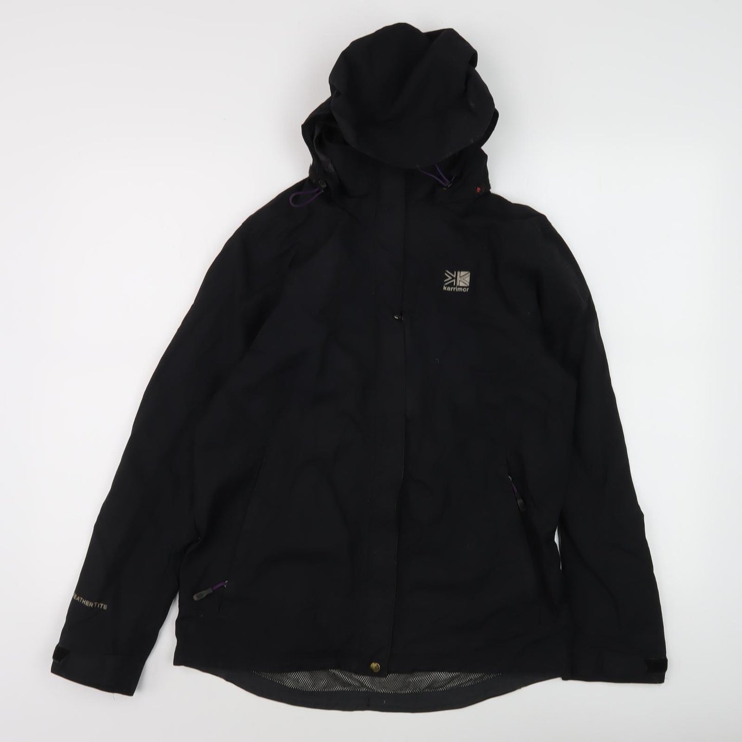 Karrimor Women's Black Waterproof Hooded Jacket Size 10