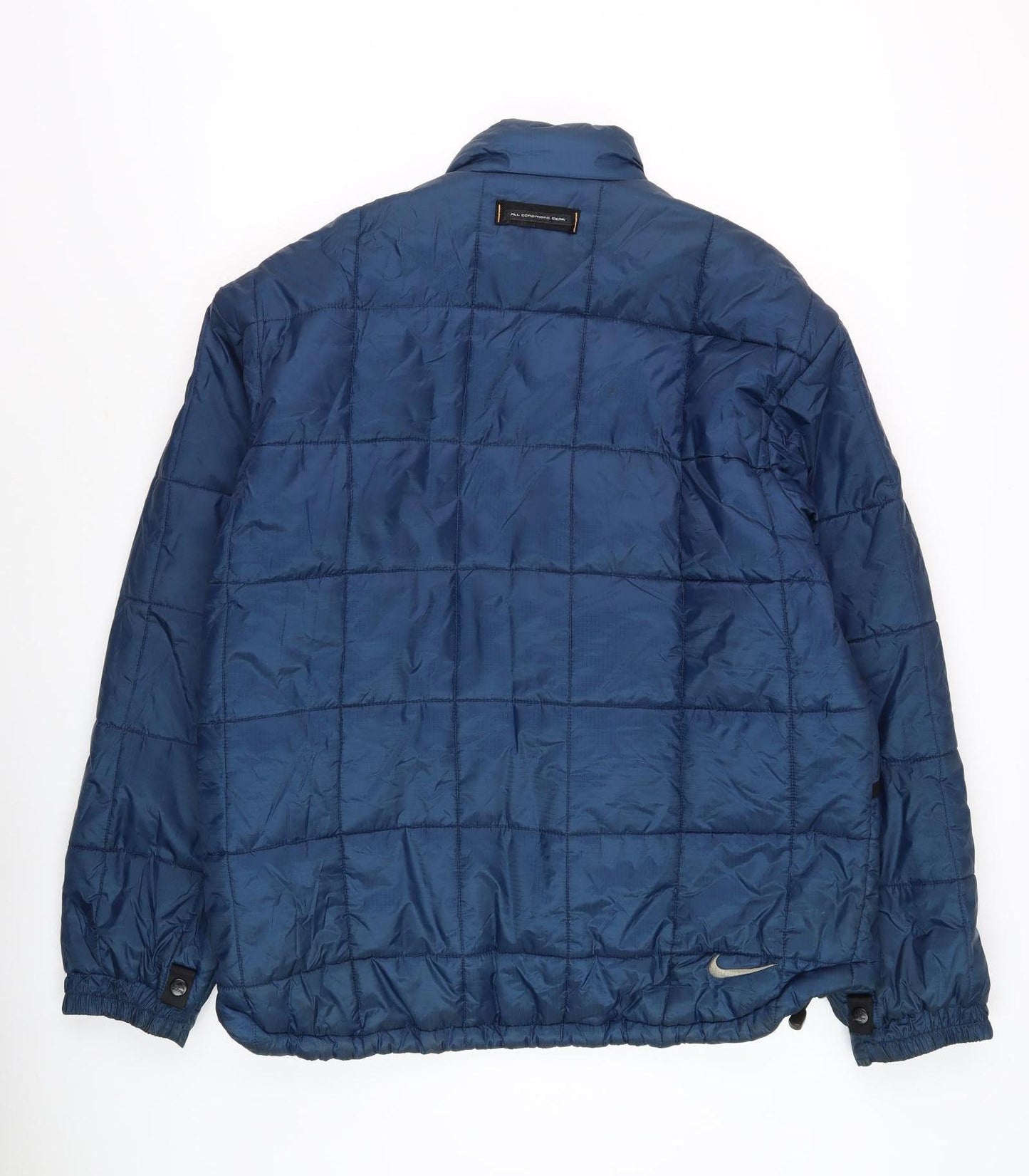 Nike Men's Blue Puffer Jacket L Full Zip Insulated