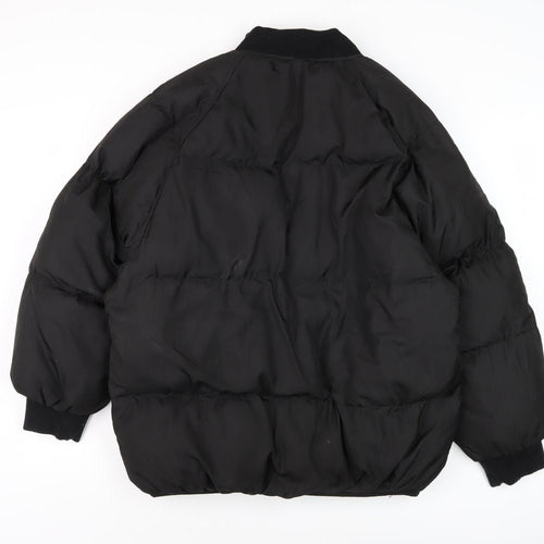 Missguided Women's Black Puffer Jacket Size 14