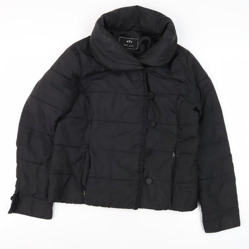 Per Una Women's Black Puffer Jacket Size 12