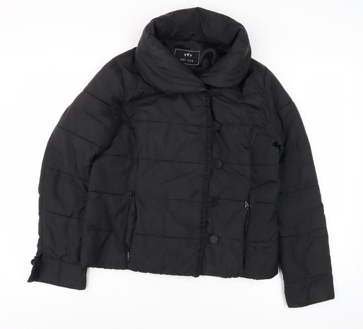 Per Una Women's Black Puffer Jacket Size 12
