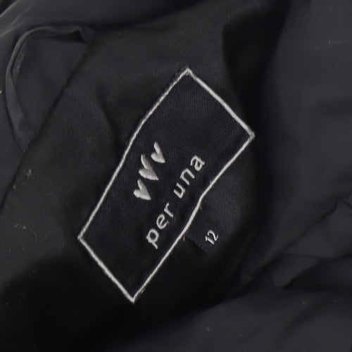 Per Una Women's Black Puffer Jacket Size 12