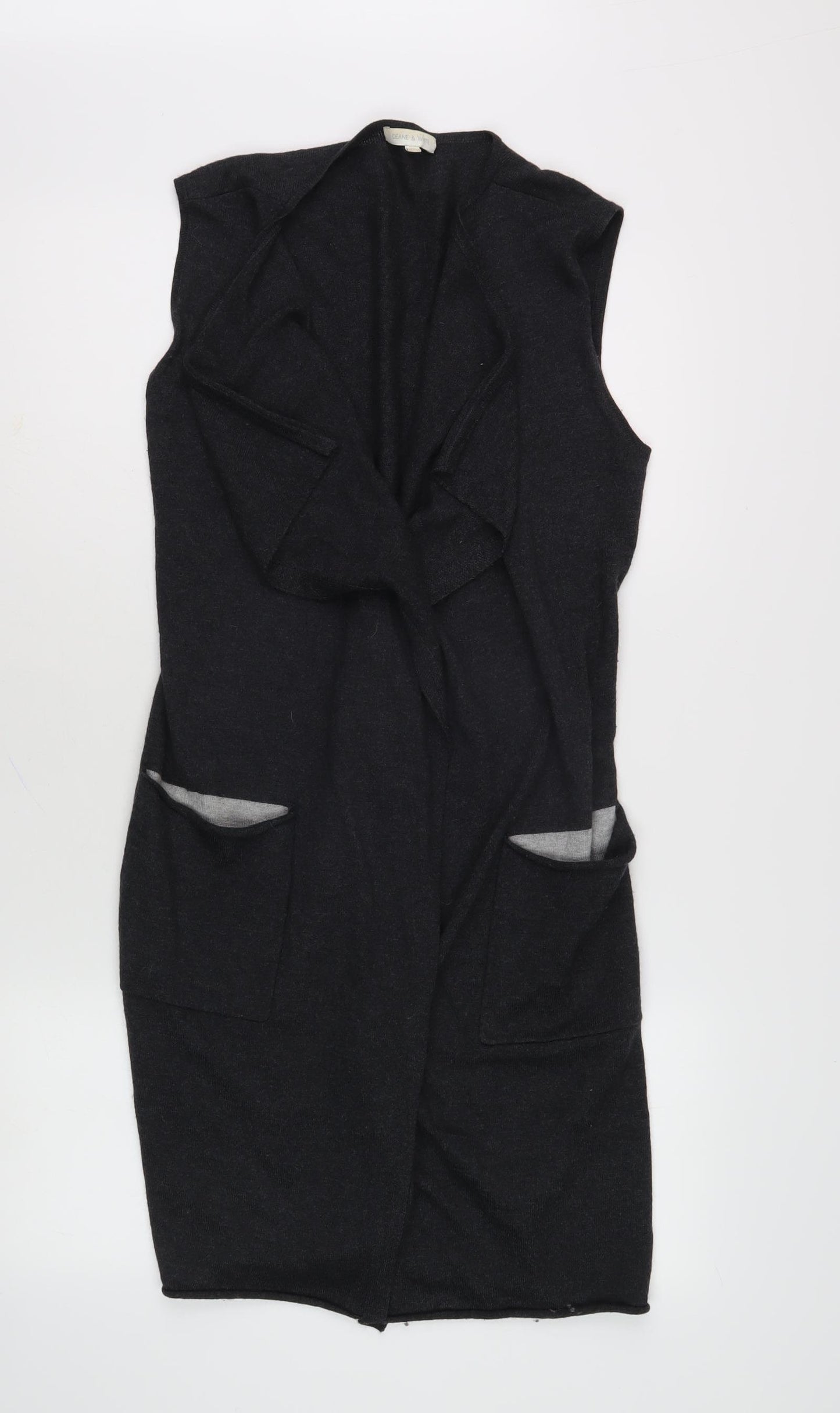 Deane & White Women's Black Sleeveless Vest M