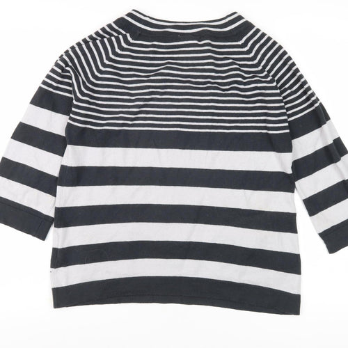 Thought Women's Striped Multicoloured Pullover Jumper Size 10