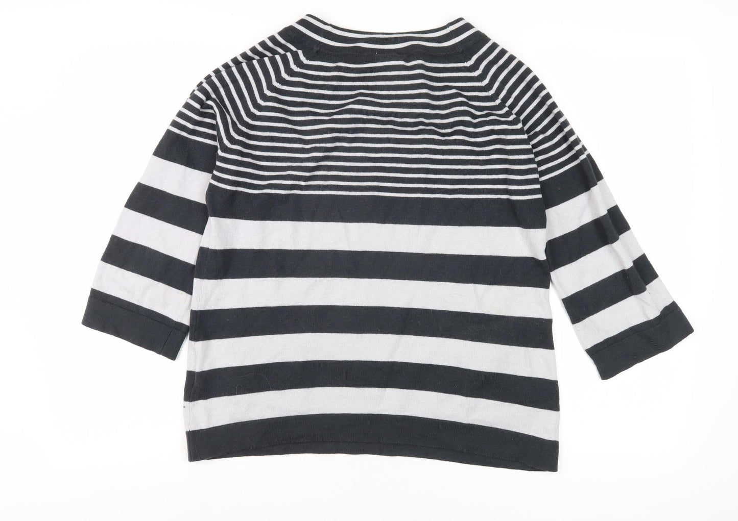 Thought Women's Striped Multicoloured Pullover Jumper Size 10