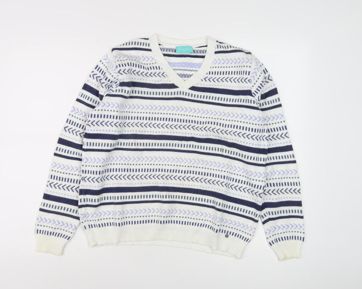 Yours Women's Multicoloured V-Neck Jumper
