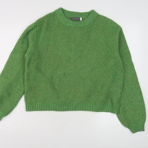 Mint Velvet Women's Green Wool Blend Pullover Jumper - M