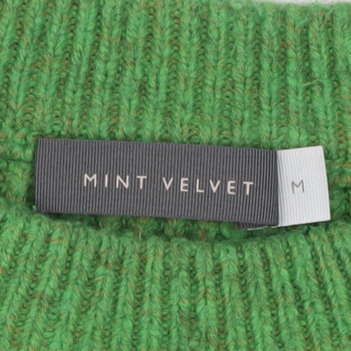 Mint Velvet Women's Green Wool Blend Pullover Jumper - M