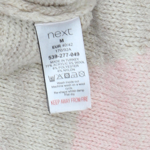 Next Women's Beige Rhinestone Star Jumper M