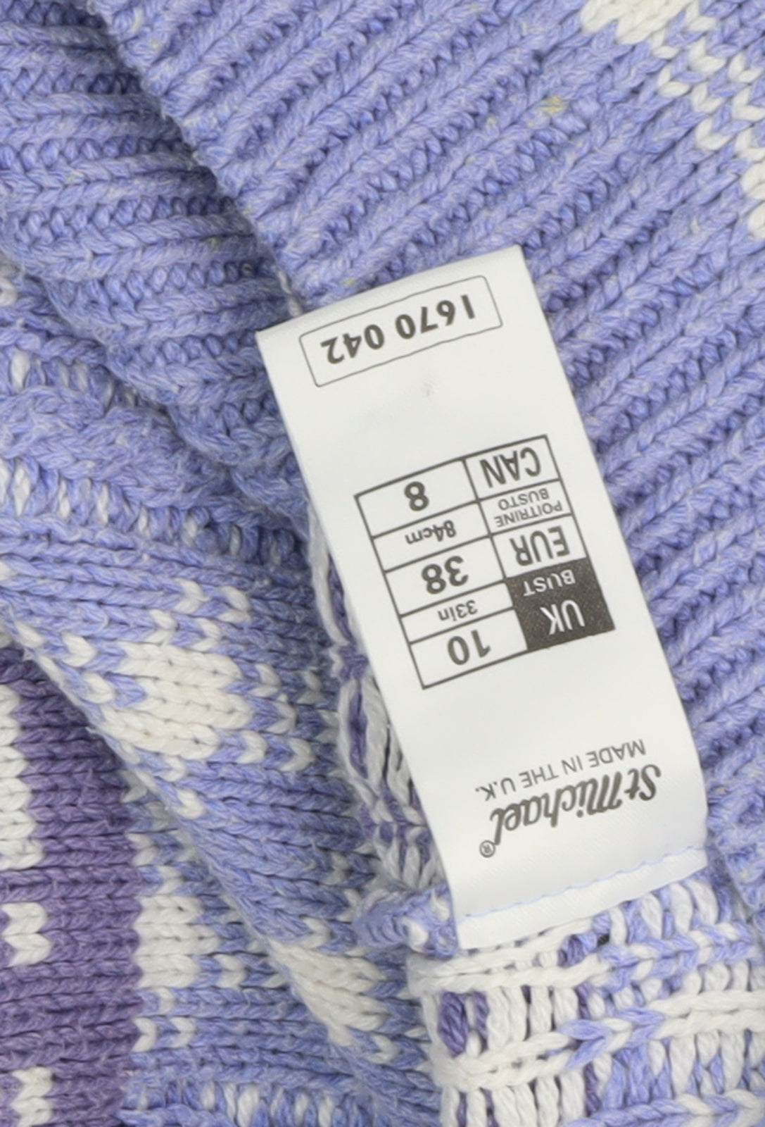 Marks and Spencer Women's Blue Check Cardigan Size 10