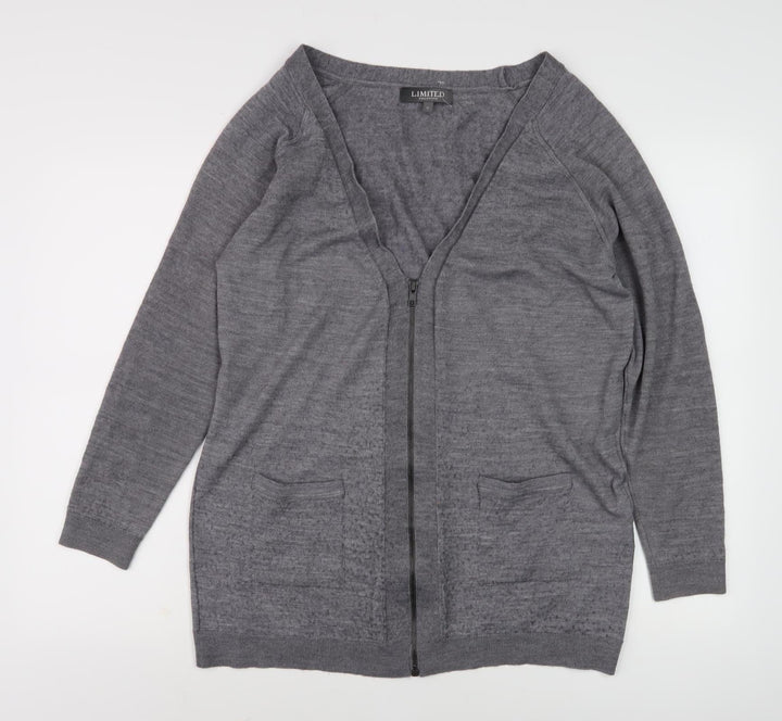Limited Collection Grey Full Zip Women's Jumper Size 16
