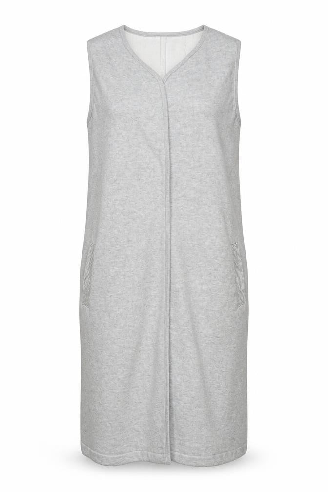 Front view of Mint Velvet Women's Grey Sleeveless Knit Vest -, size S