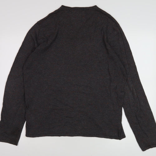 Abercrombie & Fitch Men's Brown V-Neck Pullover, Size L