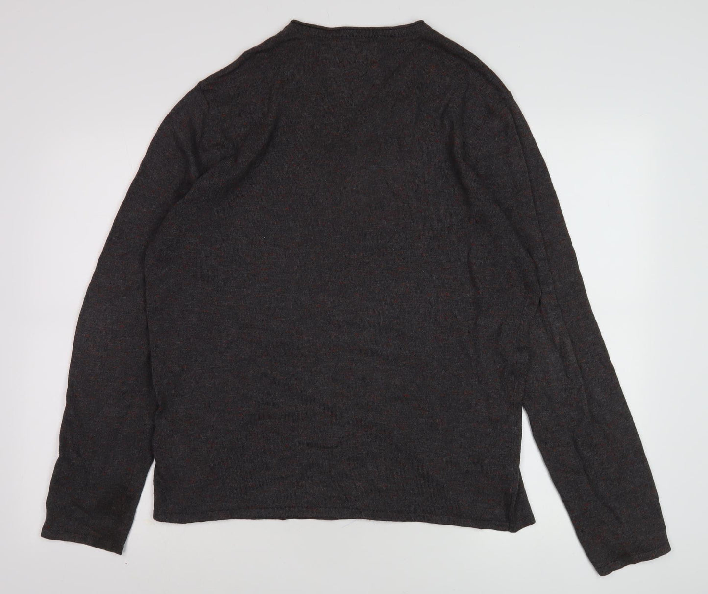 Abercrombie & Fitch Men's Brown V-Neck Pullover, Size L