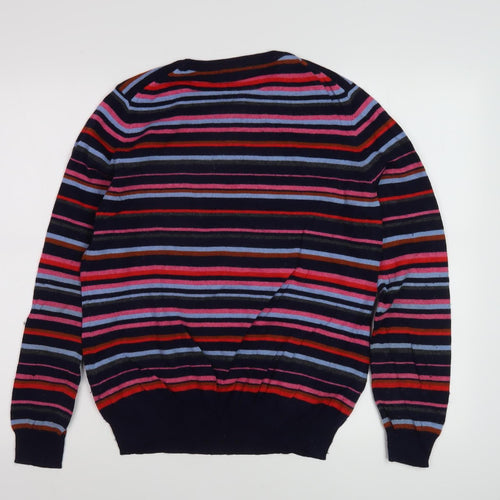 Woolovers Women's Multicoloured M Striped Pullover Jumper