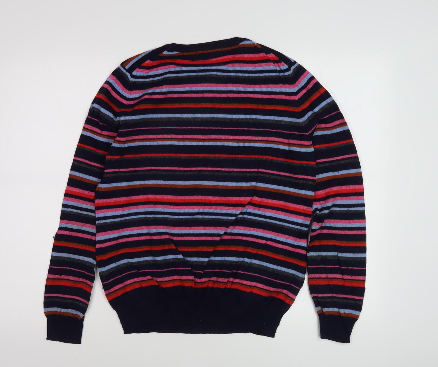 Woolovers Women's Multicoloured M Striped Pullover Jumper