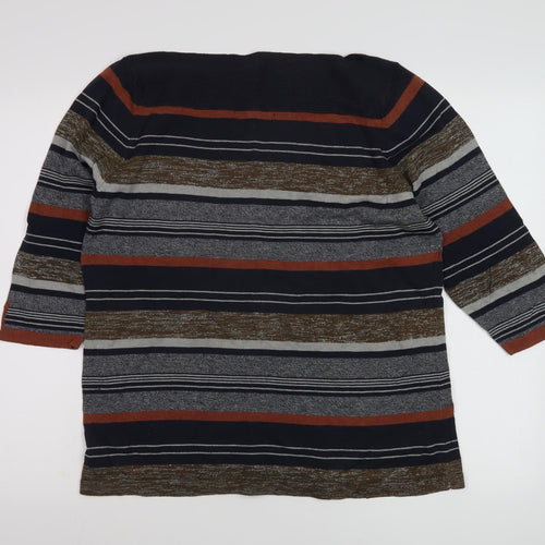Next Women's Multicoloured Striped T-Shirt Size 18