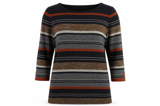 Next Women's Multicoloured Striped T-Shirt Size 18