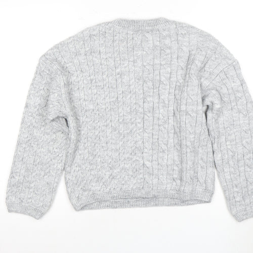 Marks and Spencer Grey Cable-Knit Jumper S