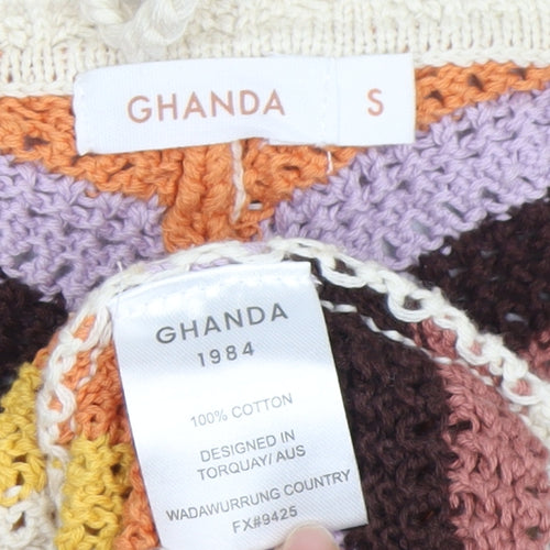 Ghanda Women's Multicoloured Mini Slip Dress S