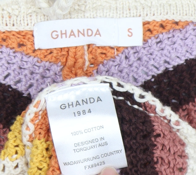 Ghanda Women's Multicoloured Mini Slip Dress S