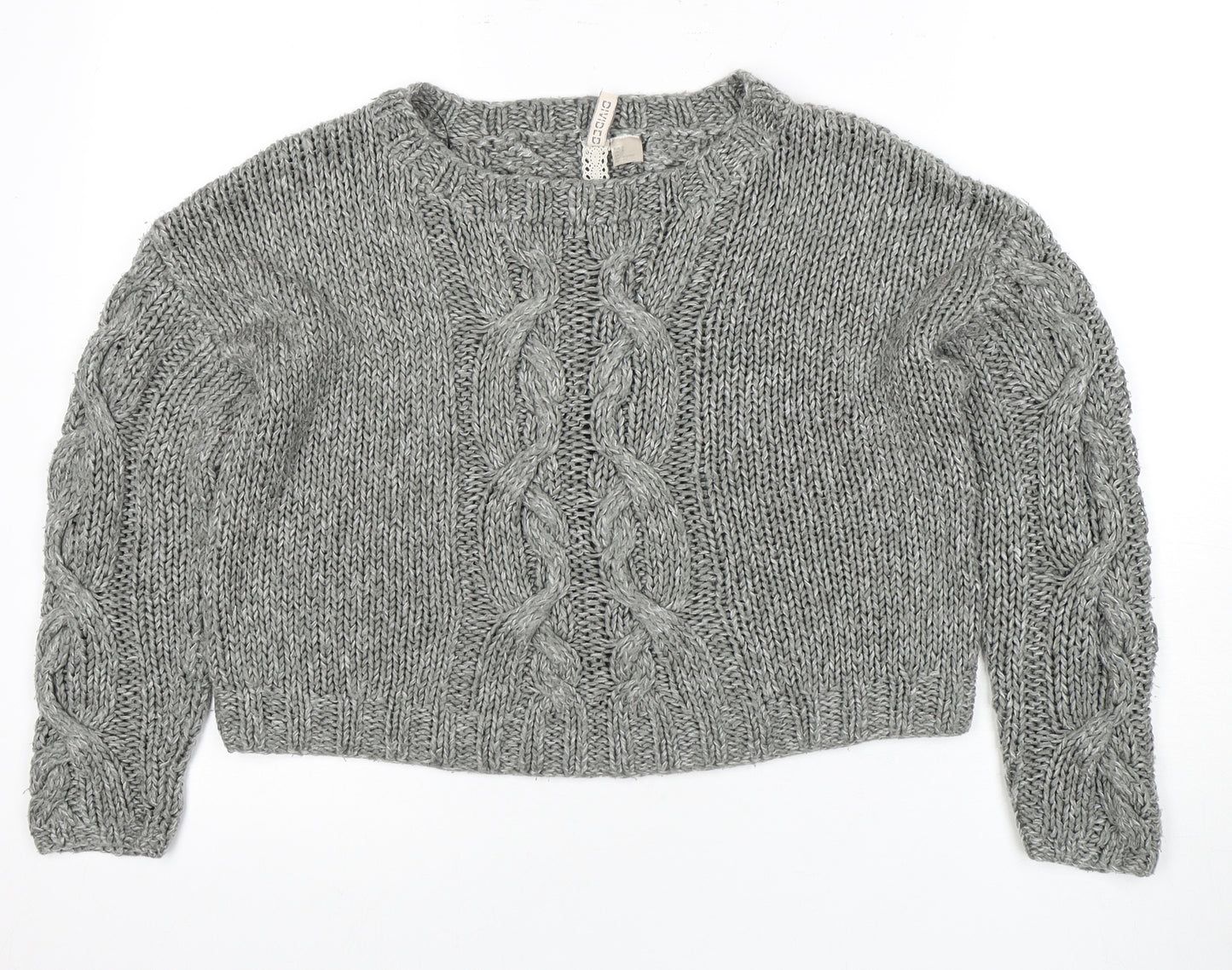 Divided Women's Grey Crew Neck Pullover Jumper Size 12